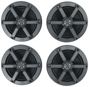 (4) JVC CS-MS620 6.5" 50 Watts RMS 2-Way Coaxial Marine Boat Speakers in Black - Picture 1 of 9