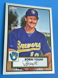 2021 TOPPS CHROME PLATINUM ANNIVERSARY ROBIN YOUNT 1952 DESIGN CARD No. 507 - Picture 1 of 2