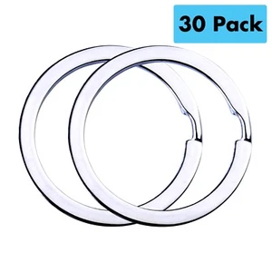 30 pz Portachiavi piatti portachiavi anello diviso metallo (3/4", 1", 1,25") per chiavi - Foto 1 di 7