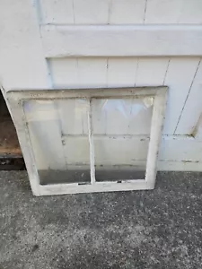 Fenster 2 Scheiben Antik 21 1/4 x 25 1/4 Zoll Glas Vintage - Bild 1 von 2
