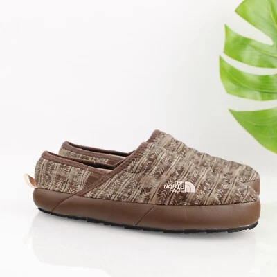 The North Face Womens ThermoBall Traction Slip On Size 7 Brown Quilted Mule Shoe - Image 1 of 4