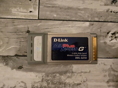 Adaptador de bus de tarjeta inalámbrico de alta velocidad D-Link Air Plus Xtreme G 2,4 GHz DWL-G650 Foto 1 de 2