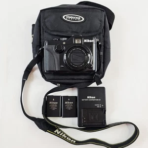 Cámara digital Nikon Coolpix P7100 10,1 MP con zoom de 7,1x negra paquete probado funciona  - Imagen 1 de 24