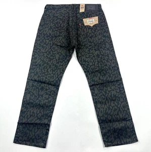 NEW MENS LEVIS 501 CAMO CAMOFLAUGE GREEN BLACK JEANS SIZE 36 X 30 STRAIGHT LEG - Bild 1 von 1