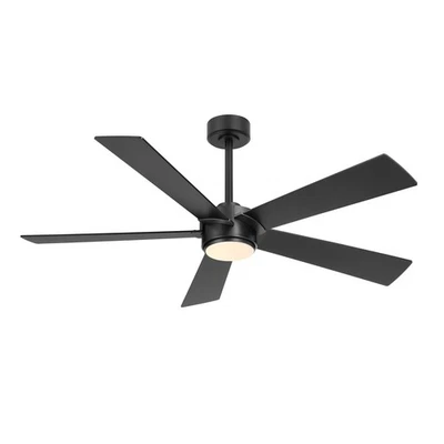 54" Ceiling Fan with Light and Remote Control Modern Dimmable LED Light 6-Spe... - Image 1 of 4