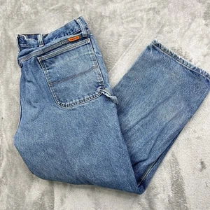 Wrangler FR Flame Resistant Men's Blue Jeans 42x30 CAT 2 Riggs Workwear Zip Fly - Picture 1 of 17