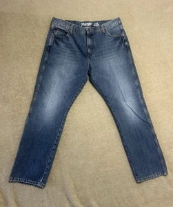 Wrangler Retro Jeans Herren Größe 38x30 Blau Slim Straight Stretch Cowboy Rodeo - Bild 1 von 9