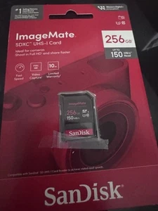 Sandisk ImageMate SDXC UHS-I Card 256GB - Memory / Wii / 3ds / Camera - Picture 1 of 2