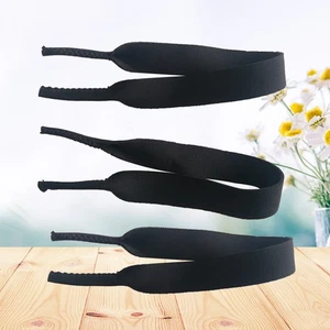 3 Pcs Glasses Holder Eyeglass Cord Strap Bungee Cords for Swim Goggles Black - Picture 1 of 12
