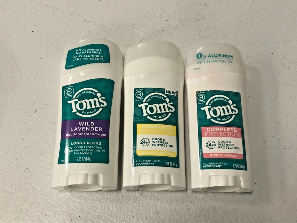 Desodorante de larga duración Toms 2,25 oz sin aluminio - lavanda/limón/rosa + vainilla Foto 1 de 1