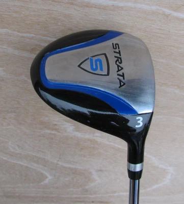 STRATA FAIRWAY 3 WOOD 15.5 LOFT REGULAR FLEX STEEL SHAFT RIGHT HANDED BLUE 3W  - Image 1 of 4