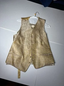 Chaleco Christian Dior Moderno XL Chaleco Amarillo Beige 100% Seda - Imagen 1 de 11
