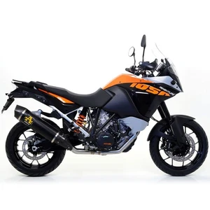 POT D'ECAPPEMENT ARROW ALUMINIUM NOIR HOMOLOGUES EURO3 EURO4 KTM 1050 ADVENTURE - Picture 1 of 2