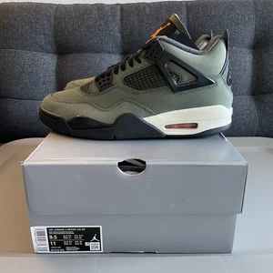 Size 9.5 - Undefeated x Air Jordan 4 Retro 2025 Green BRAND NEW W/BOX IB1519-200 - Picture 1 of 8
