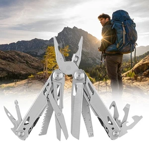Multitool Zange 16 in 1 Mehrzweck Taschenmesser für Outdoor Camping Angeln - Bild 1 von 16