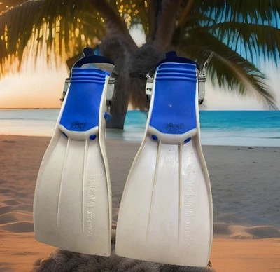 Aletas de natación Tekna Xpress aletas de natación snorkel buceo talla grande LG Foto 1 de 4