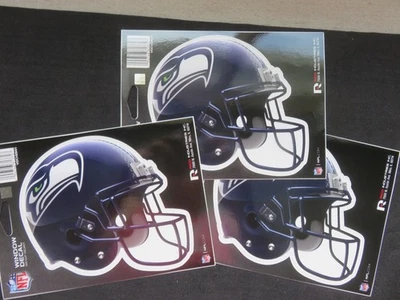 西雅图海鹰头盔贴纸 - 批量 3 - 6 x 6 英寸 标志印花 — 第 1/4 张图片