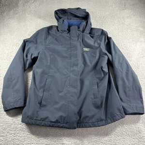 L.L.Bean Sweater Fleece 3-in-1 Jacket Women's Large Blue Hooded Durable 501839 - Picture 1 of 13