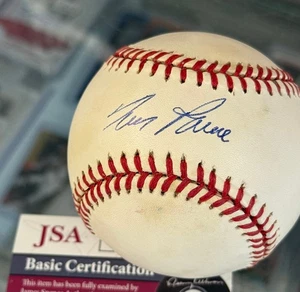 Tim Raines Autographed Signed Official AL Baseball - JSA Certified (Toning) - Picture 1 of 2