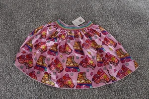 Lola and The Boys Skirt Girls 10T Roller Girl Pleated Rainbow Waistband NWOT - Picture 1 of 10
