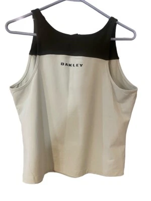 Camiseta sin mangas Oakley Luxe con tiras para mujer talla grande verde negra Foto 1 de 4