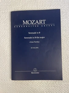 Mozart Serenade in B Gran Partita - Study Score - Bärenreiter Urtext - KV 361 - Picture 1 of 10