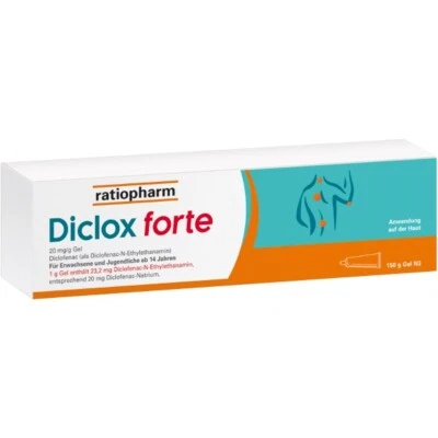 RATIOPHARM GMBH Diclox forte 20 mg/g Gel 150 g PZN 16705010