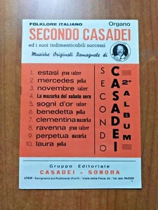raccolta 10 spartiti musicali SECONDO CASADEI 2° ALBUM - Foto 1 di 1