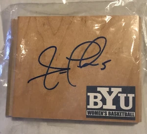 Azulejo de piso firmado por la WNBA ERIN THORN BYU Cougars para mujer 5" x 4" lince - Imagen 1 de 1