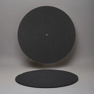 High Quality Genuine Black Suede Turntable Slip-mat Leather 3mm Thickness 12" - Picture 1 of 15
