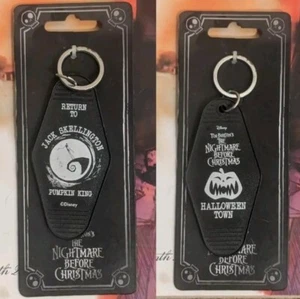 Nightmare Before Christmas Halloween Town Jack Skellington Disney Hotel Keychain - Picture 1 of 3