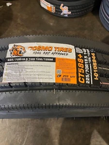 1 New 225 70 19.5 LRG 14 Ply Cosmo CT588+ All Position Commercial Tire - Picture 1 of 5