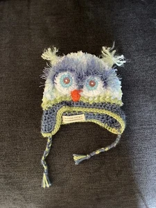 Mermaid Designs Infant Owl Hat Toboggan From Etsy Blue Green Colors - Picture 1 of 3