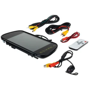 7"HD Large Screen Car Rear View Mirror Monitor System+Night Vision Backup Camera - Picture 1 of 10