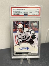 2022-23 Upper Deck Snow Spray RC Auto #83 Sean Durzi PSA 9 Mint