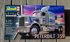 REVELL 1/25 PETERBILT 359 CONVENTIONAL TRUCK MODEL KIT 302 PARTS NEW 85-2627 F/S - Picture 1 of 11