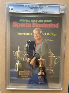 Jack Nicklaus DEPORTES ILUSTRADO Sportsman 12/25/1978 Periódico Blanco CGC 8.0 - Imagen 1 de 2