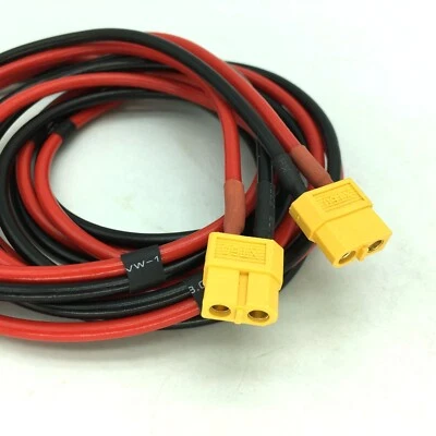 0.2m 0.3m 0.5m 1m Female to XT-60 Female Plug Extension Cable Lead Wire 14AWG - Image 1 of 3