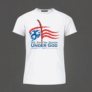 American Pride T shirts With the old Rugged Flag and comes in White and Black - Picture 1 of 2