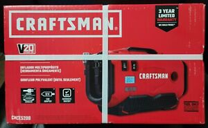 CRAFTSMAN V20 Inflator, Tool Only (CMCE520B), Red AUTOMATIC SHUTOFF