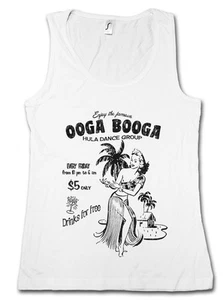 OOGA BOOGA HULA GIRL GYM TANK TOP Aloha Island Tiki Restaurant Caribbean Beach - Picture 1 of 2