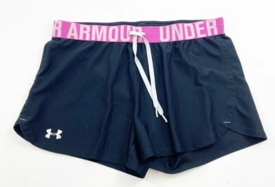 Pantalones cortos de running Under Armour para mujer pequeños negros  Foto 1 de 4