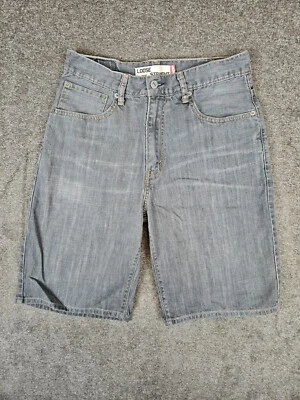 Shorts jeans masculino Levis 569 tamanho 31 solto cinza reto jeans perna larga Jort Y2K - Imagem 1 de 4