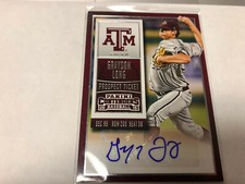 2015 Contenders Prospect Ticket #49 Grayson Long AUTOGRAPH Tigers