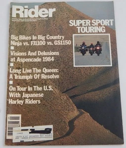 Sept 1984 RIDER Magazine Motorcycle Motorcycling SUPER SPORT TOURING Big Bikes + - Picture 1 of 12