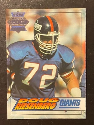 Doug Riesenberg 1994 Collector's Edge Boss Squad Silver Serial No #132 NY Giants - Image 1 of 2