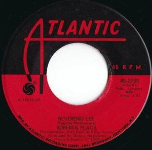 Roberta Flack ORIG OZ 45 Reverend Lee EX ‘70 Smooth soul Atlantic 2758   - Picture 1 of 1
