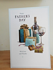 Happy Father's Day, with Love and Thanks ~ Wine & Gifts   card ~Free p&p