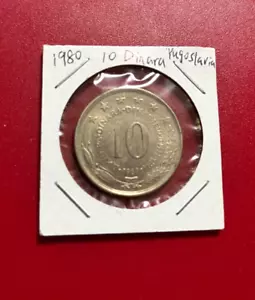 1980 10 DINARA YUGOSLAVIA COIN - NICE WORLD COIN !!! - Picture 1 of 2