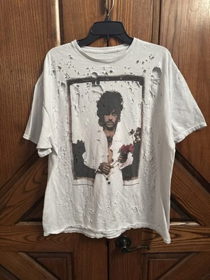 VESTIDO CAMISETA PRÍNCIPE EN BLANCO Destroyed Oversize S/M Foto 1 de 3